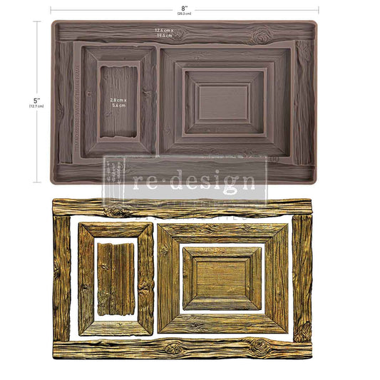 VINTAGE TIMBER - DECOR MOULDS – 1 pc, 5″x8″x8mm