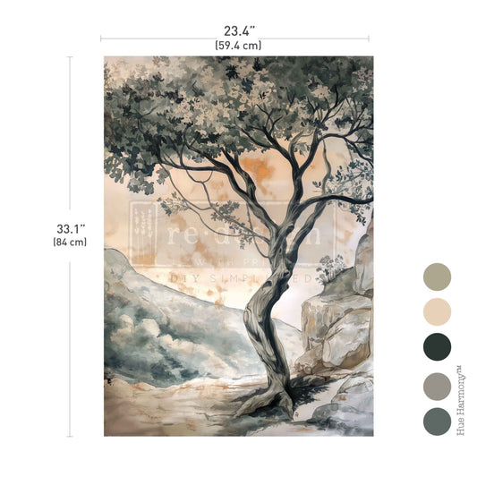 TIMELESS TIMBER – 1 sheet, 23.4″x33.1″ - A1 Decoupage Fiber
