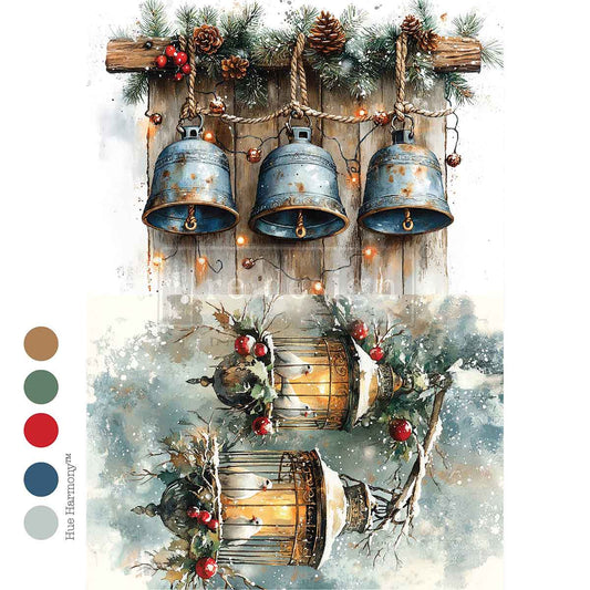 TWILIGHT NESTING - A4 Decoupage – 1 sheet, 8.27″x11.69″ A4 Decoupage