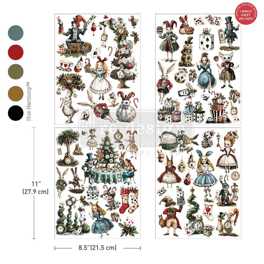 WHIMSICAL HOLIDAY DREAMS - Middy Transfers®   – 3 sheets + 1 bonus sheet, 8.5″x11″