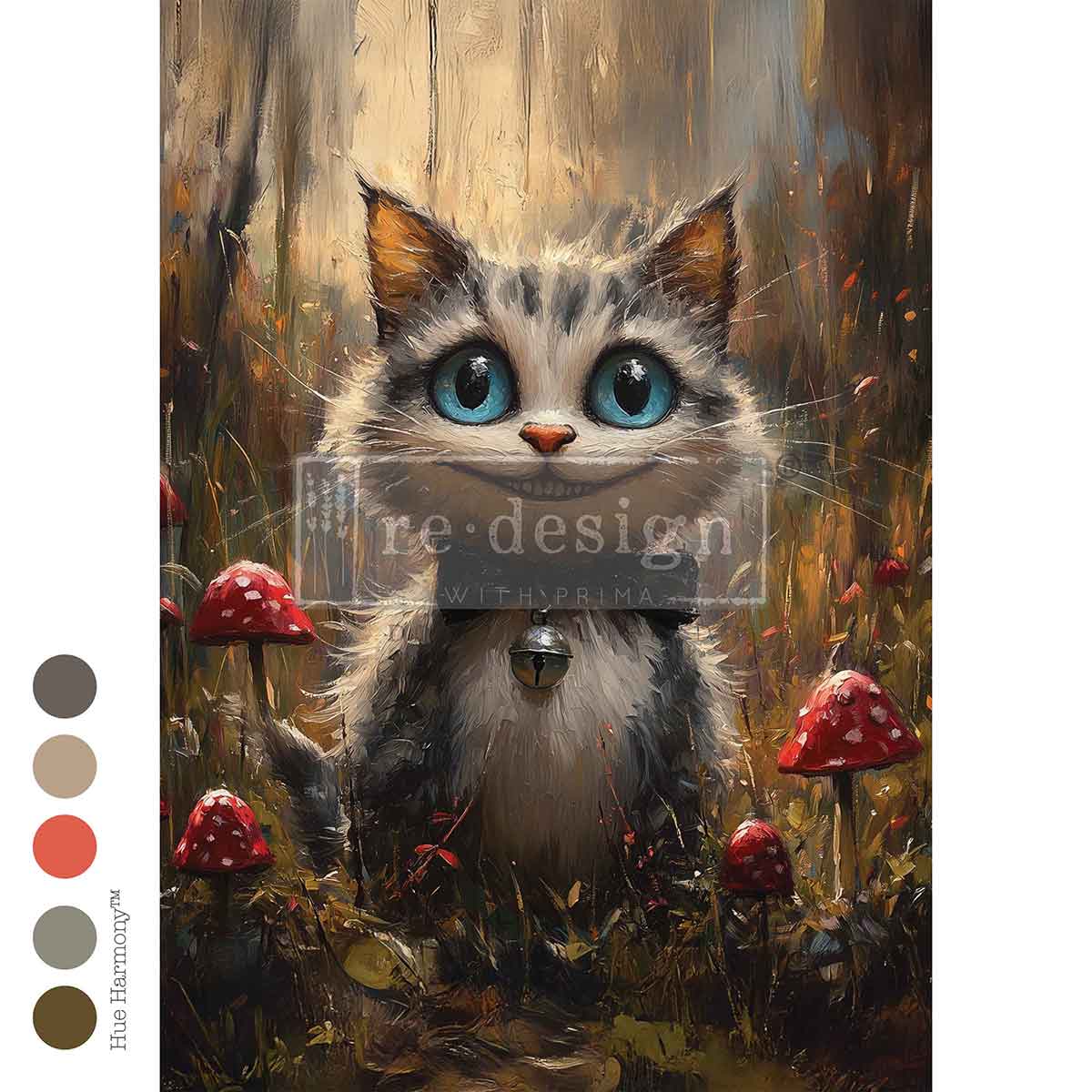 WHISKERS OF WIT - A3 Decoupage Fiber - – 1 sheet, 11.7″x16.5″