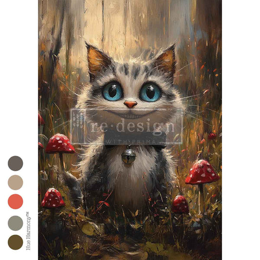 WHISKERS OF WIT - A3 Decoupage Fiber - – 1 sheet, 11.7″x16.5″