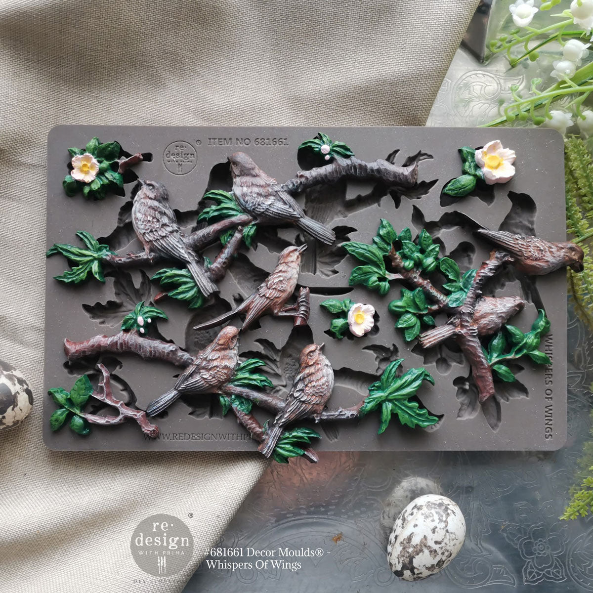 WHISPERS OF WINGS -Decor Moulds®  - 1 pc, 5″x8″x8mm