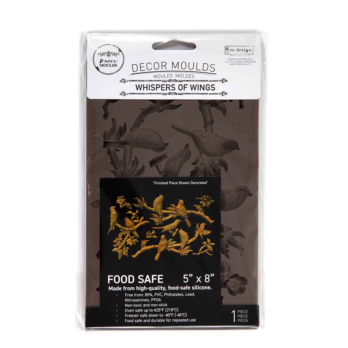 WHISPERS OF WINGS -Decor Moulds®  - 1 pc, 5″x8″x8mm