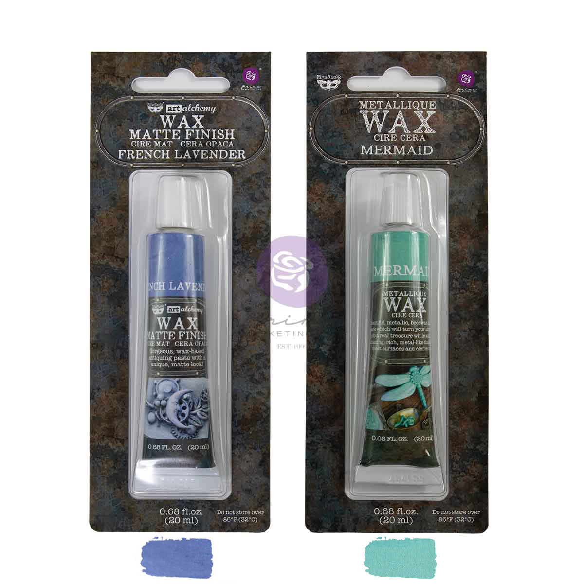 FINNABAIR LIMITED EDITION METALLIQUE + MATTE WAX SEDT - WHISPERS - 2 TUBES X 0.68
