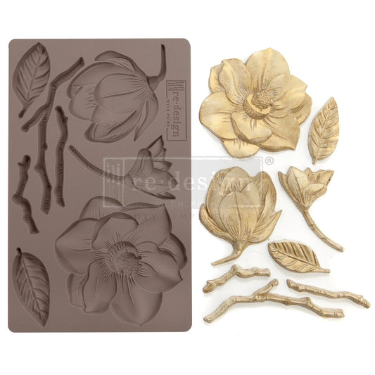 WINTER BLOOMS - REDESIGN DECOR MOULD - 1 PC, 5″X8″X8MM