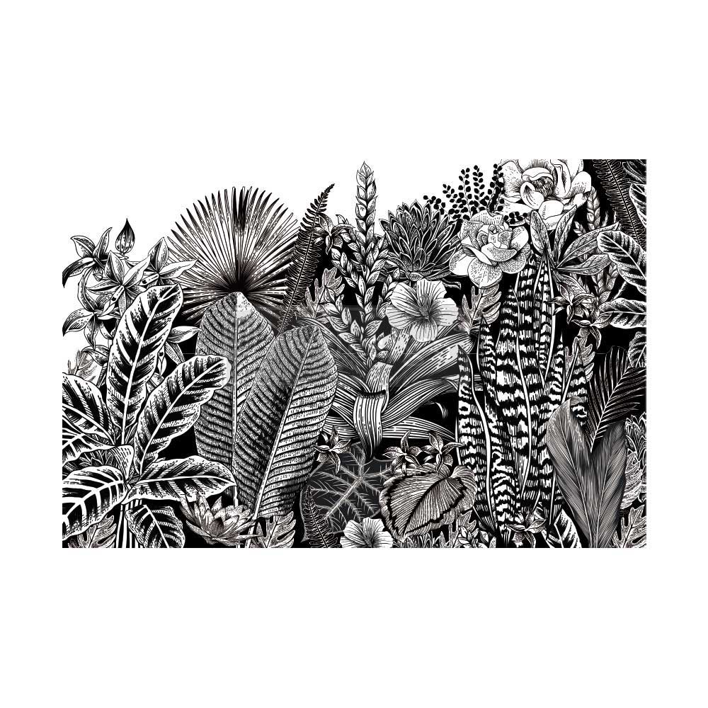 ABSTRACT JUNGLE - LARGE TRANSFER  - Redesign with Prima - 24" by 35"