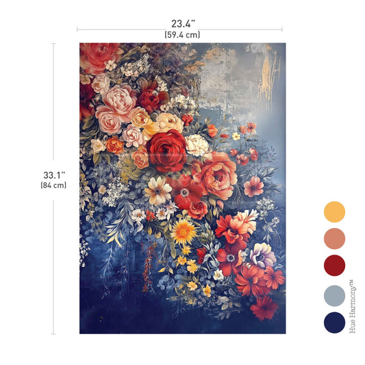 A COLORFUL BUNCH – 1 sheet, 23.4″x33.1″ - A1 Decoupage Fiber