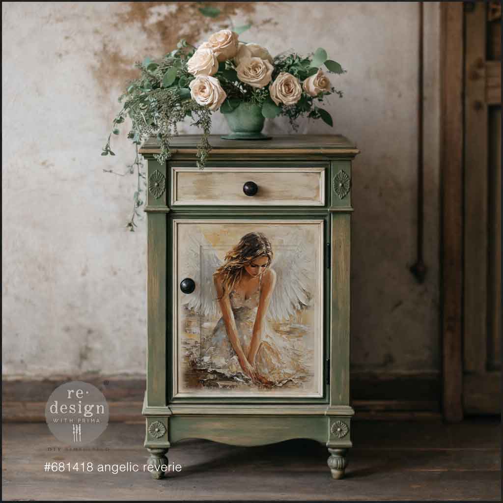 ANGELIC REVERIE - A3 Decoupage Fiber – 1 sheet, 11.7″x16.5″