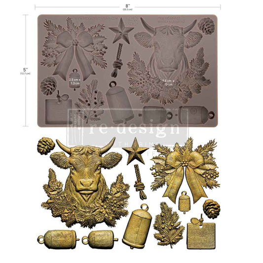 WINTER BARNSTEAD - Decor Moulds® - – 1 pc, 5″x8″x8mm