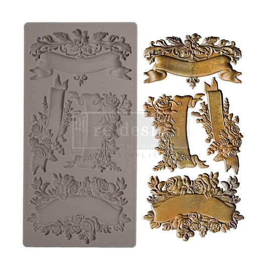 BLOOMING BANNERS - Decor Moulds® - 1 pc, 5″x10″x8mm