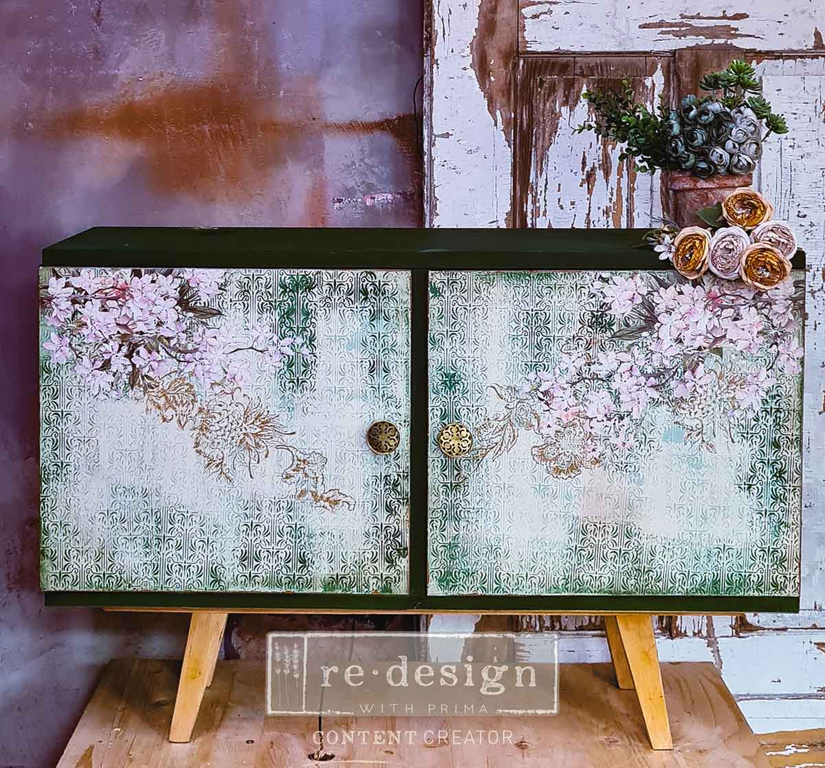 BLOSSOM BOTANICA - Redesign Decor Transfers - total sheet size 24" by 35", cut into 3 sheets.