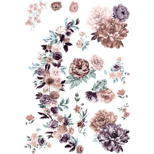 BURGUNDY ROSE GARDEN - REDESIGN  DECOR TRANSFERS