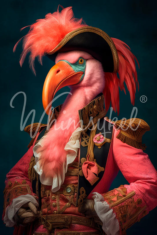 CAPTAIN FEATHERDUSTER  - WHIMSYKEL DESIGNS - 21" BY 29"