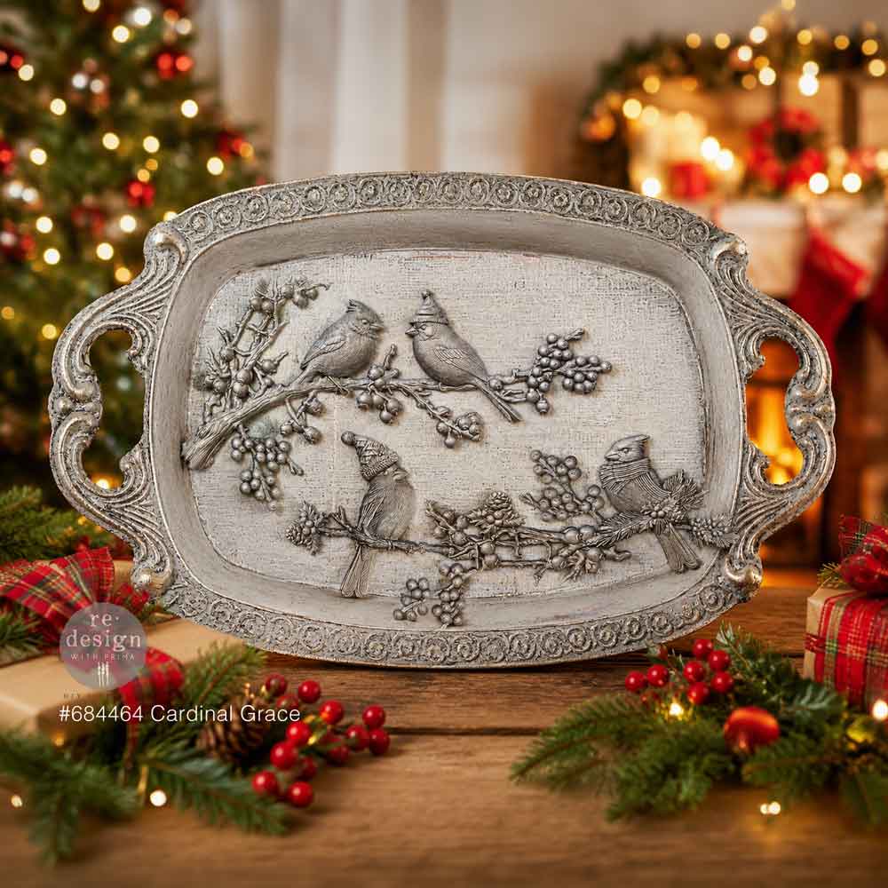 CARDINAL GRACE - Decor Moulds® – 1 pc, 5″x8″x8mm