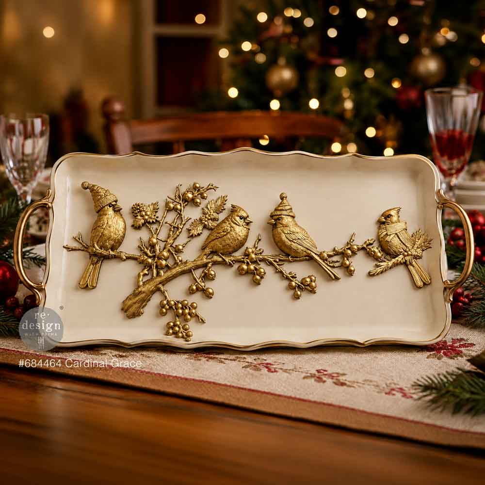 CARDINAL GRACE - Decor Moulds® – 1 pc, 5″x8″x8mm