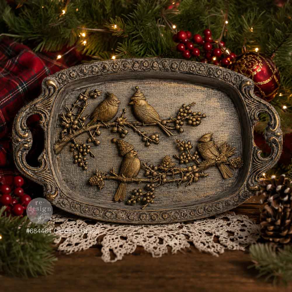 CARDINAL GRACE - Decor Moulds® – 1 pc, 5″x8″x8mm