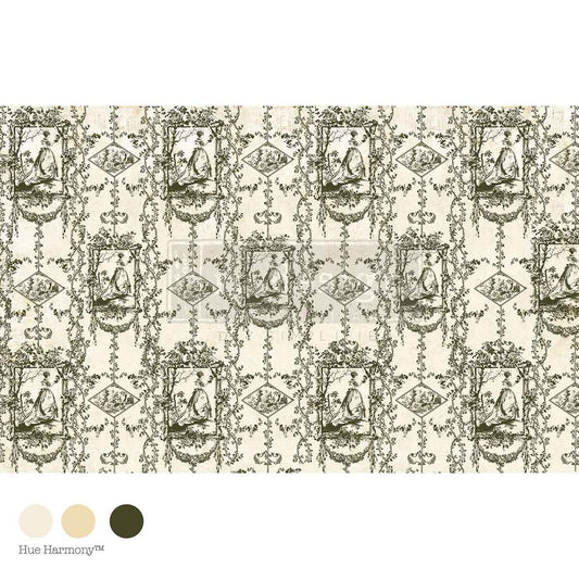 CHASING PETALS - DECOUPAGE DECOR TISSUE PAPER KACHA  – 1 sheet, 19.5″x30″