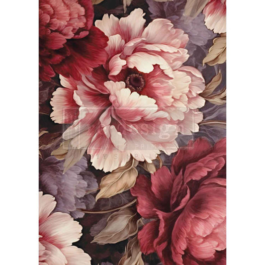 DREAMY ROSE CASCADE - REDESIGN WITH PRIMA - A1 DECOUPAGE FIBRE PAPER