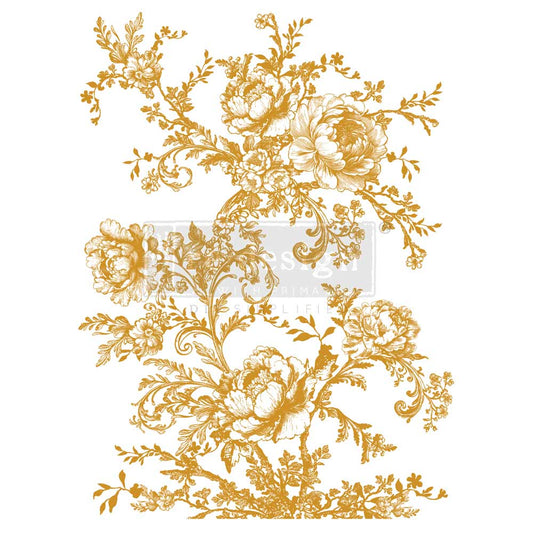 ÉGLANTINE ELEGANCE - Decor Transfers® Foil   – total sheet size 18″x24″, cut into 2 sheets
