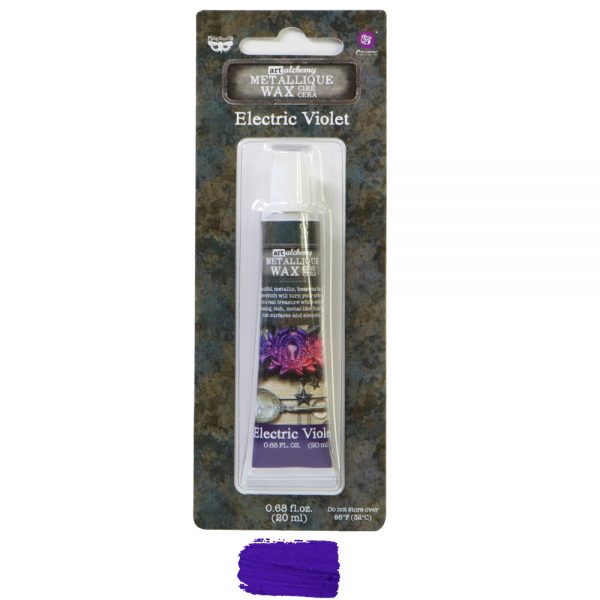 ELECTRIC VIOLET - ART ALCHEMY- METALLIQUE WAX  - .68 oz  (20ml )