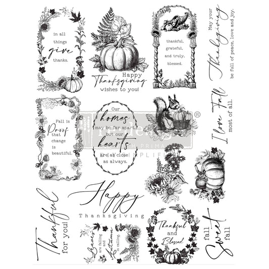 FALL SWEET FALL - DECOR CLEAR STAMP – 8.5×11 SHEET SIZE