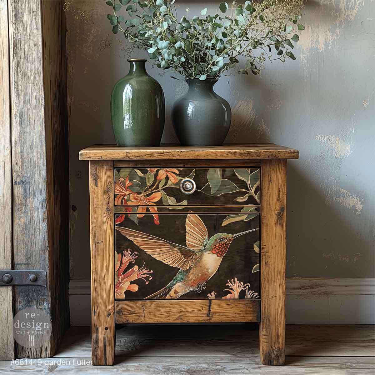 GARDEN FLUTTER-A3 Decoupage Fiber-1 sheet, 11.7″x16.5″