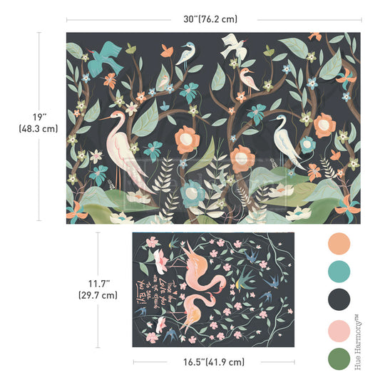 FREE LOVE -Elisa & Magic Paint Double Delight Decoupage Fiber Paper Set