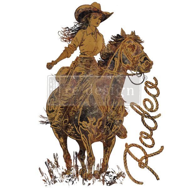 GALLOPING GRACE  - DECOR TRANSFERS®- TOTAL SHEET SIZE 24″X35″, CUT INTO 2 SHEETS