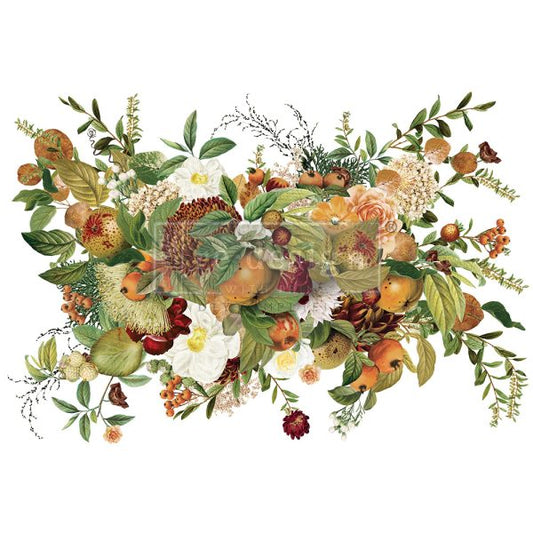 HARVEST HUES - REDESIGN DECOR TRANSFER - TOTAL SHEET SIZE 24" X 35" , CUT INTO 2 SHEETS