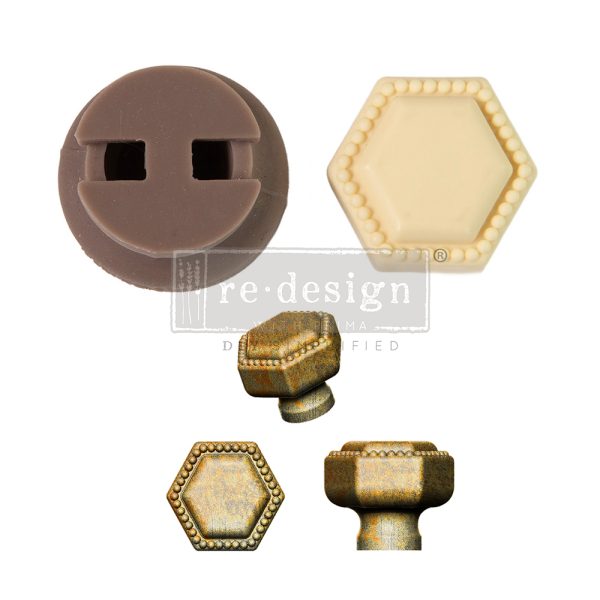 IMPERIAL PEARL  - 1 KNOB SET, INCLUDES HARDWARE - CECE KNOB MOULD