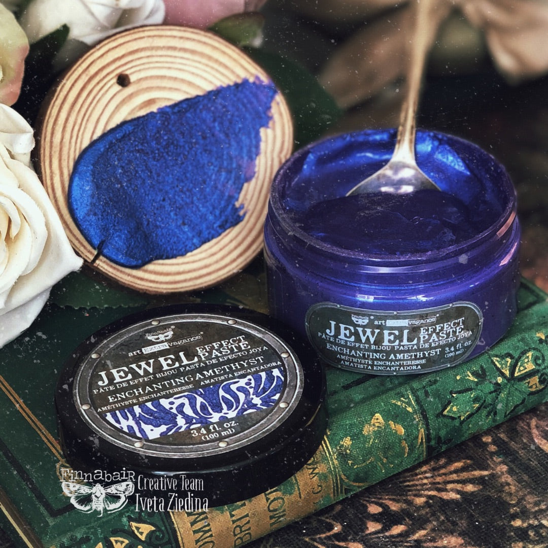 ENCHANTING AMETHYST -JEWEL TEXTURE PASTE - ART EXTRAVAGANCE - 1 JAR, 3.4 oz (100 ml)