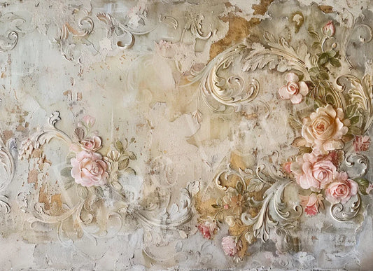 KISS FROM A ROSE - ELSIE LANE DECOUPAGE TISSUE PAPER - 29" BY 21"