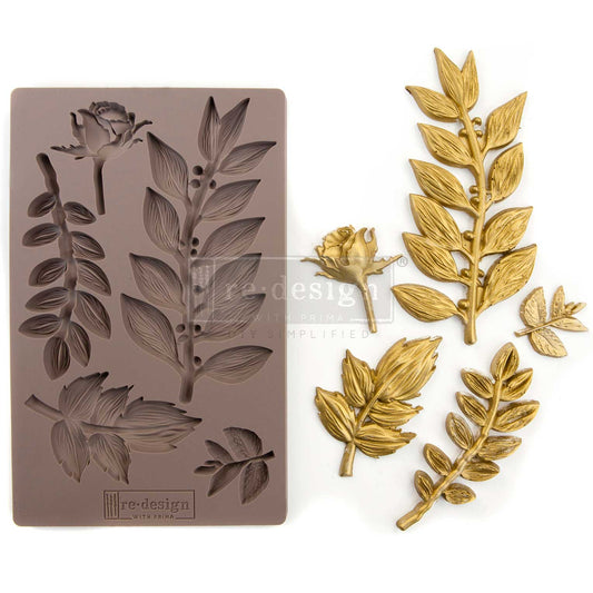 LEAFY BLOSSOMS - Redesign Décor Moulds 5″X8″