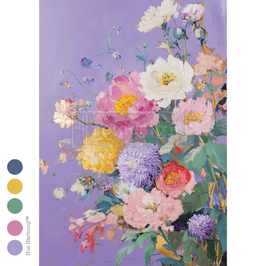 LILAC SERENADE - A3 Decoupage Fiber – 1 sheet, 11.7″x16.5″