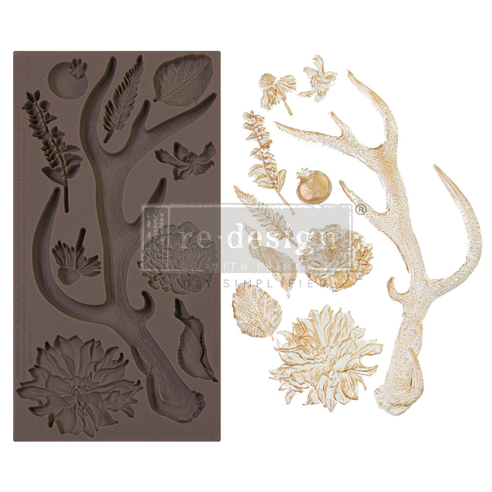 LOGGERS' LODGE 2 - Redesign Decor Mould - 1 pc, 5" x 10 " x 8mm