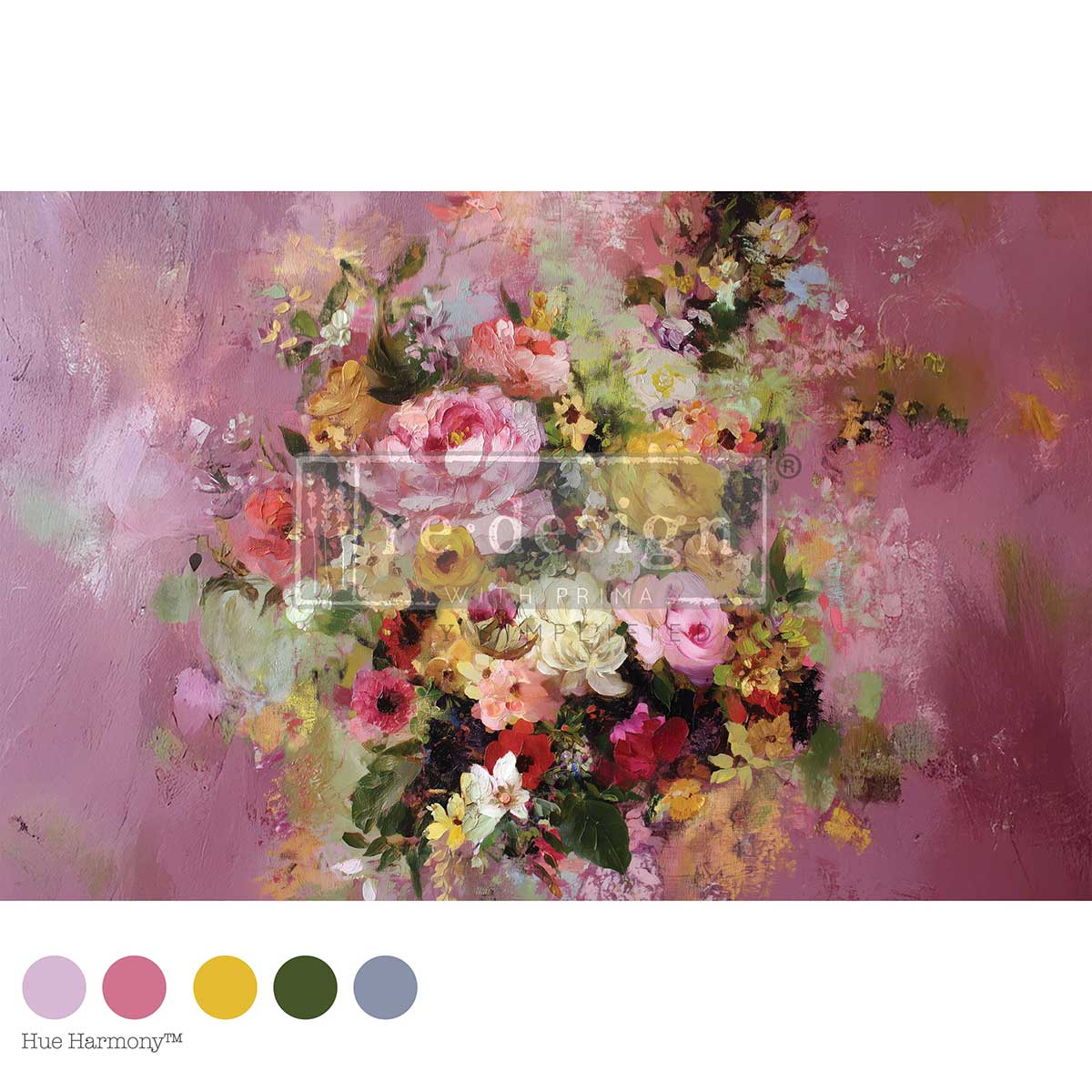 MAGENTA MIRAGE - DECOUPAGE FIBER - 1 Sheet - 19.5" x 30"