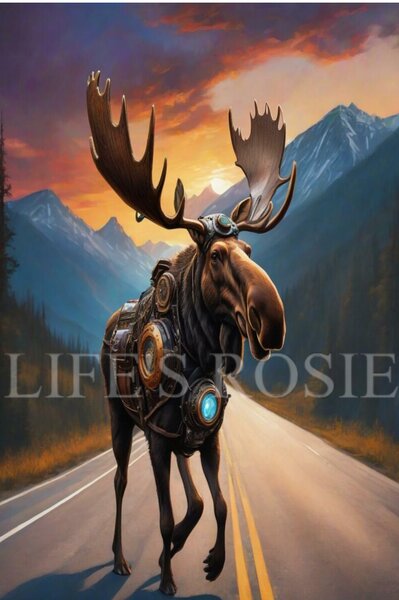 MOOSE ON THE LOOSE - LIFE'S ROSIE DECOUPAGE PAPERS