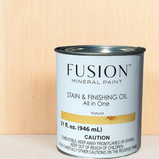 STAIN & FINISHING OIL -  (SFO - All in One) - NATURAL (CLEAR) - FUSION MINERAL PAINT