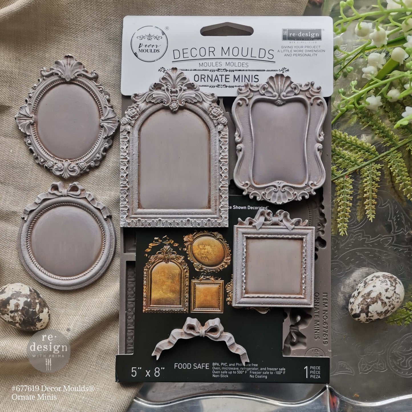 ORNATE MINIS - Decor Moulds® – 1 pc, 5″x8″x8mm