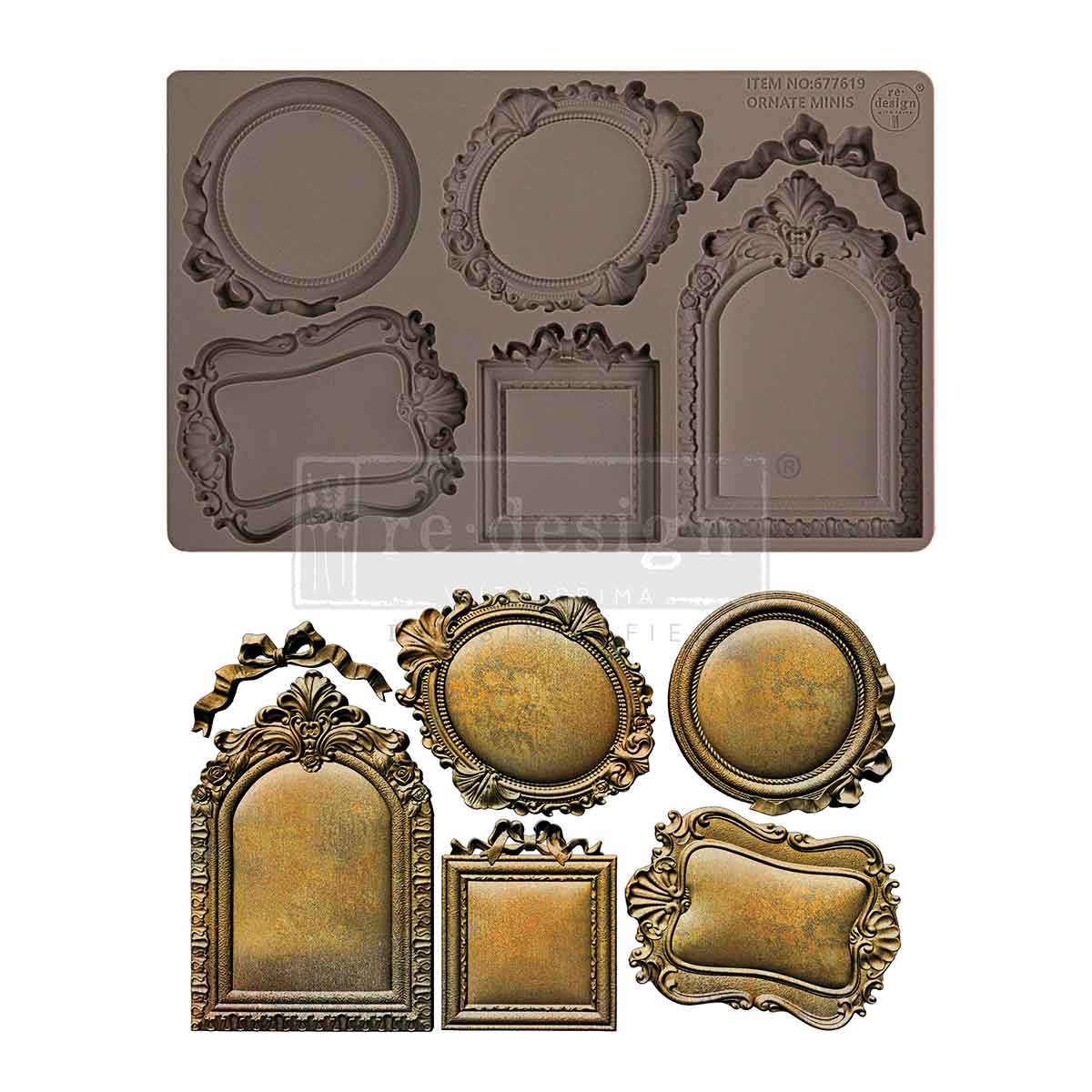 ORNATE MINIS - Decor Moulds® – 1 pc, 5″x8″x8mm