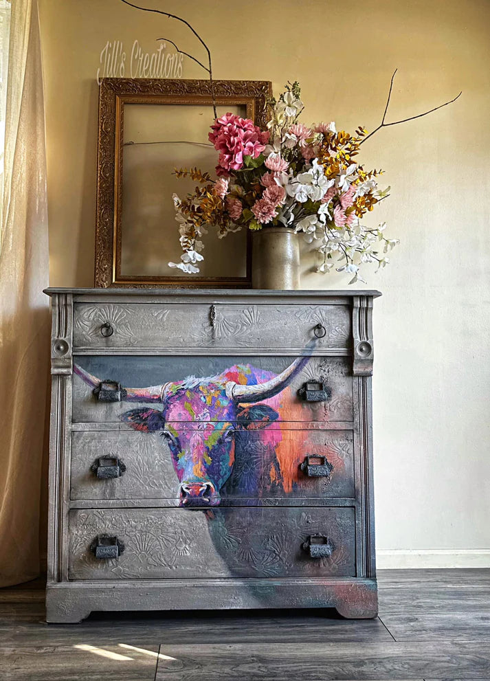 OSCAR : LONGHORN DECOUPAGE TISSUE PAPER