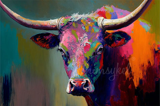 OSCAR : LONGHORN DECOUPAGE TISSUE PAPER