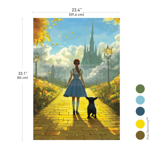 PAWS & BOWS  – 1 sheet, 23.4″x33.1″ - A1 Decoupage Fiber