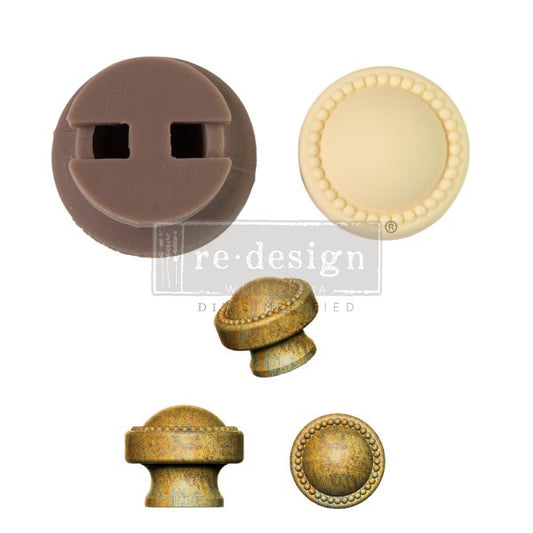 PEARL INLAY  - 1 KNOB SET, INCLUDES HARDWARE - CECE KNOB MOULD