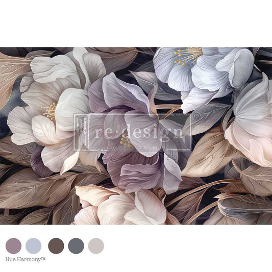 PETALS IN PROSE - DECOUPAGE FIBER - 1 SHEET - 19.5" X 30"