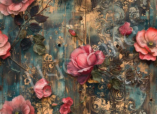 ROCOCO BOTANICA - ELSIE LANE DECOUPAGE  TISSUE PAPER - 29" BY 21"