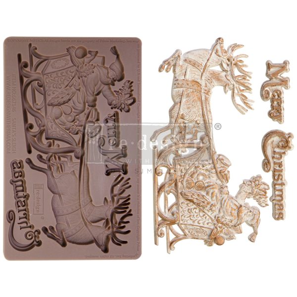 SANTA’S SLEIGH - DECOR MOULDS® -  1 PC, 5″X8″X8MM