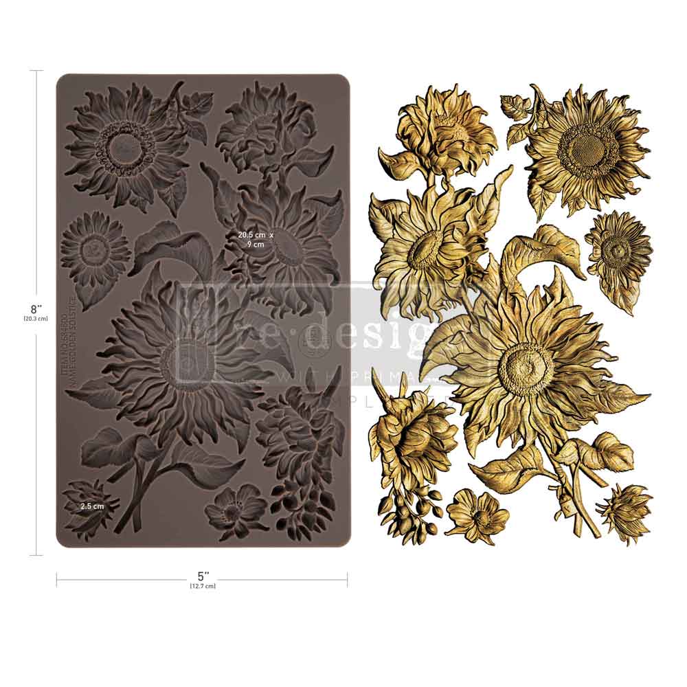 GOLDEN SOLSTICE - Decor Moulds®  1 pc, 5″x8″x8mm