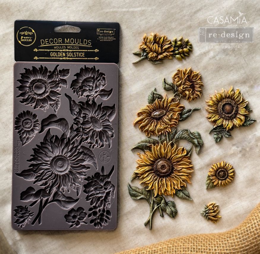 GOLDEN SOLSTICE - Decor Moulds®  1 pc, 5″x8″x8mm